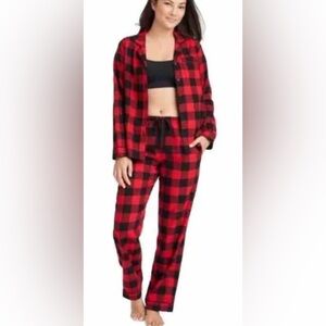Stars Above NWT in bag red buffalo plaid flannel pj set 🎄 ⛄️ ✨ 🎁
